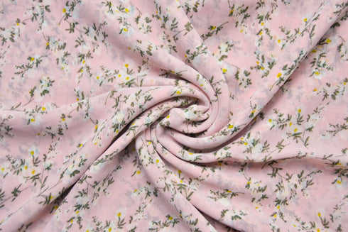 Georgette Floral Print - Pink Mist